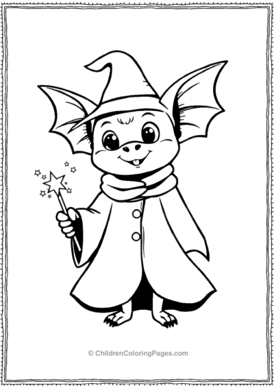 A-Bat-Dressed-Up-As-A-Wizard Free PDF Printable