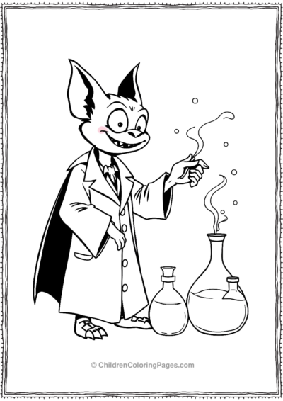 A-Bat-In-A-Lab-Coat Free PDF Printable