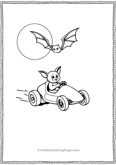 A-Bat-Racing-A-Tiny-Car Free PDF Printable