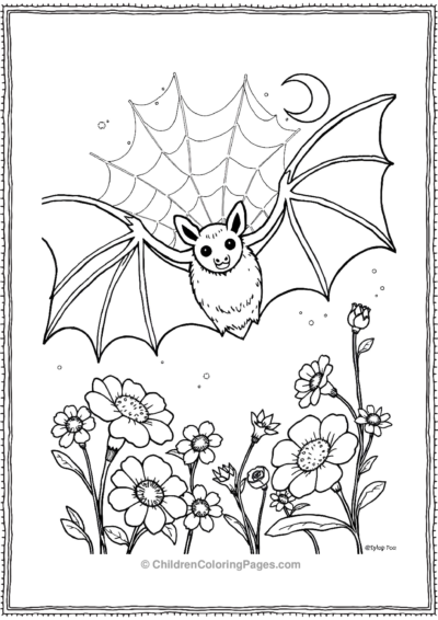 A-Bat-Weaving-A-Net-Of-Dreams Free PDF Printable