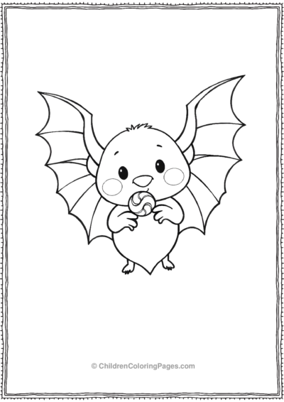 A-Bat-With-Rosy-Cheeks Free PDF Printable