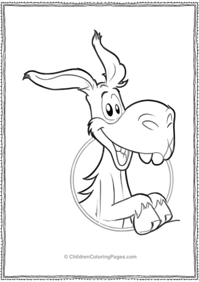 A-Cartoon-Donkey-scaled Free PDF Printable