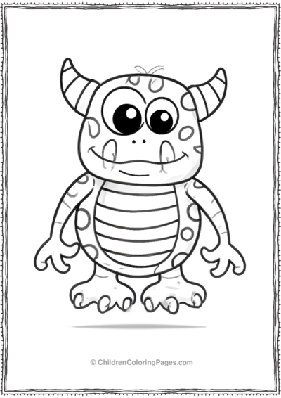 A-Cartoon-Monster Free PDF Printable