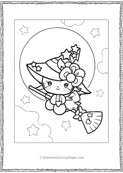 A Cartoon Witch Free PDF Printable