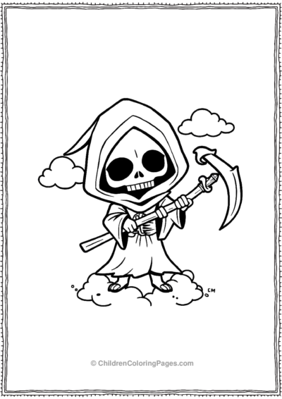 A-Chibi-Grim-Reaper-With-Adorable-Animal-Ears Free PDF Printable