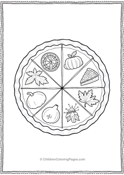 A-Circular-Pie-Shape-Divided-Into-Slices Free PDF Printable