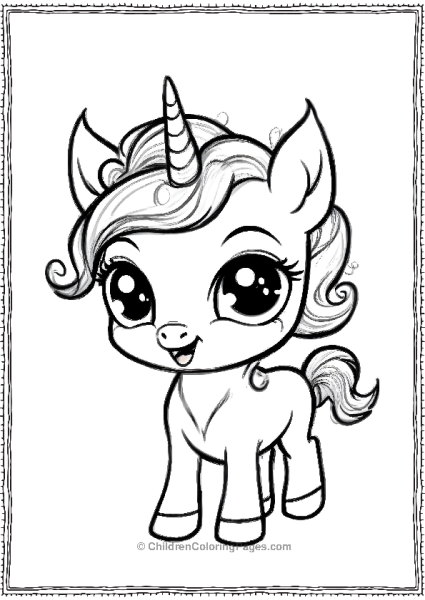 A Cute Cartoon Pony Free PDF Printable