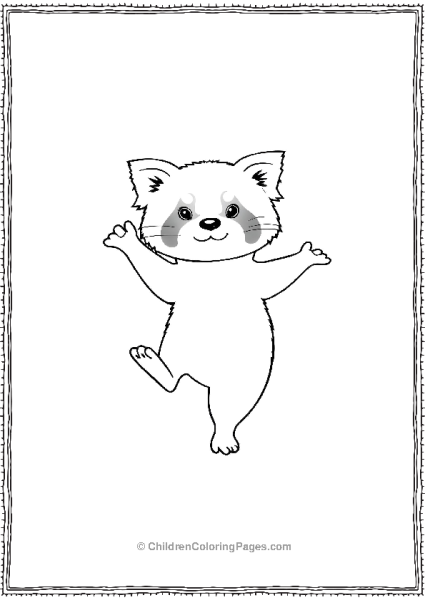 A Dancing Red Panda With Funny Moves Free PDF Printable