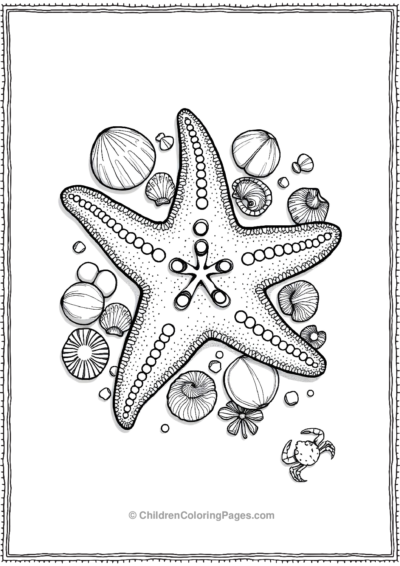 A-Detailed-Starfish-With-Textured-Arms Free PDF Printable