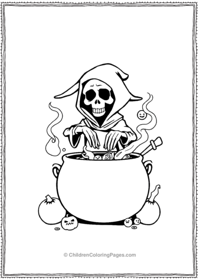 A-Foodie-Grim-Reaper-Cooking-Up-Some-Spooky-Stew-a Free PDF Printable