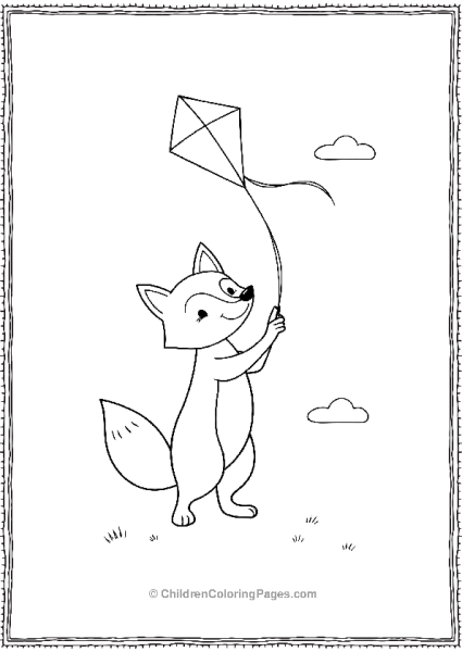 A Fox Flying A Kite Free PDF Printable