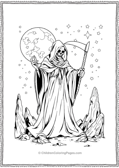 A-Grim-Reaper-In-A-Fantastical-Dreamscape Free PDF Printable