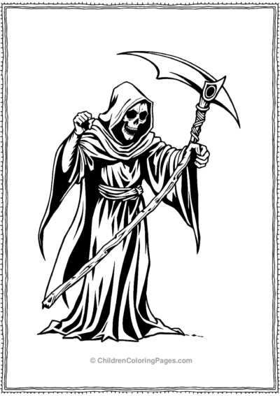 A-Grim-Reaper-With-Exaggerated-Oversized-Scythe-an Free PDF Printable