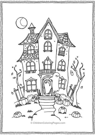 A-Haunted-House Free PDF Printable