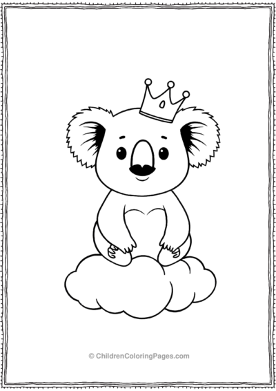 A-Kawaii-Koala-Wearing-A-Tiny-Crown-scaled Free PDF Printable