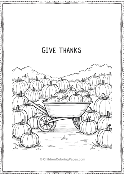 A-Minimalist-Outline-Of-A-Pumpkin-Patch Free PDF Printable