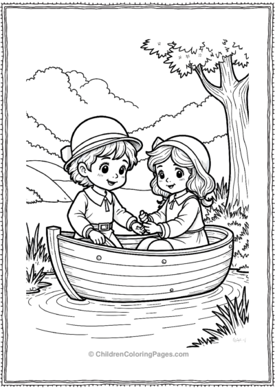 A-Pilgrim-Boy-And-Girl-Playing Free PDF Printable