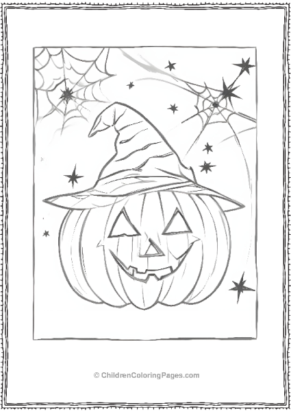 A Pumpkin In A Wizard Hat Free PDF Printable