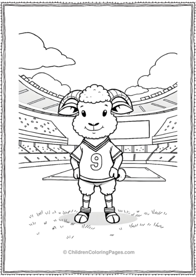 A-Sheep-In-A-Sports-Uniform Free PDF Printable