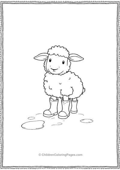 A-Sheep-Wearing-Rain-Boots Free PDF Printable