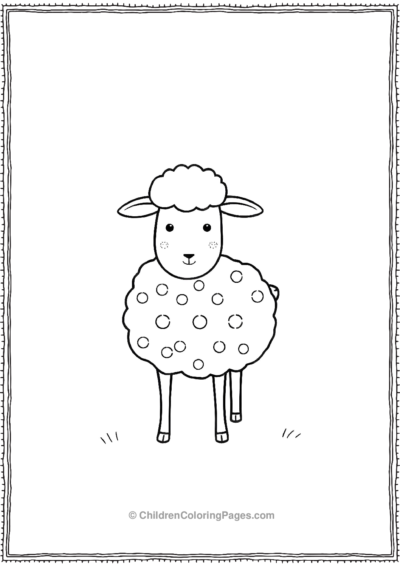 A-Sheep-With-Polka-Dot-Wool Free PDF Printable