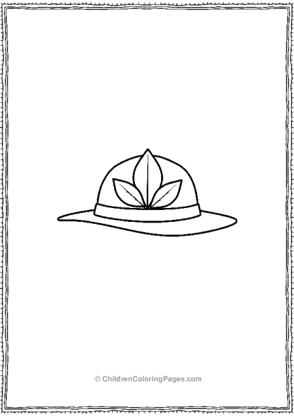 A Simple Hat With Leaves Free PDF Printable