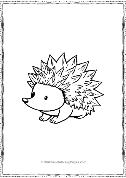 A Small Hedgehog Free PDF Printable