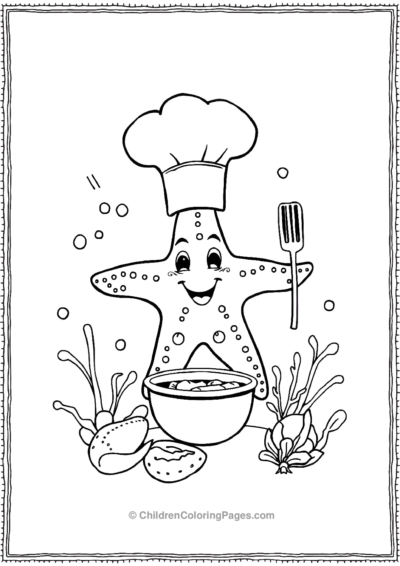 A-Starfish-As-A-Chef Free PDF Printable