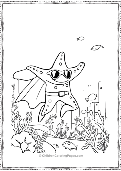 A-Starfish-As-A-Superhero Free PDF Printable