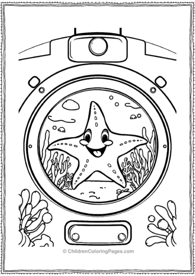 A-Starfish-Having-Fun-In-A-Submarine Free PDF Printable