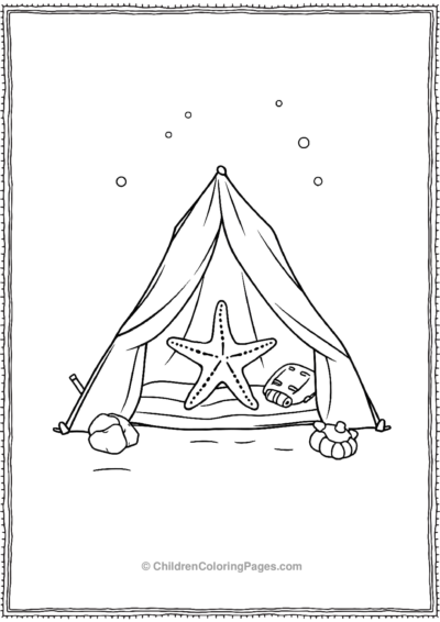 A-Starfish-In-A-Tiny-Tent Free PDF Printable