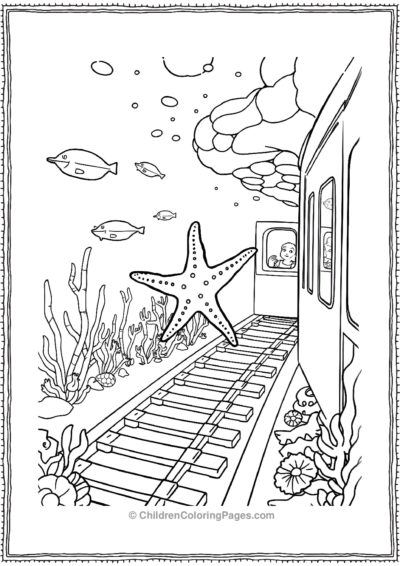 A-Starfish-On-A-Magical-Underwater-Train-Ride Free PDF Printable