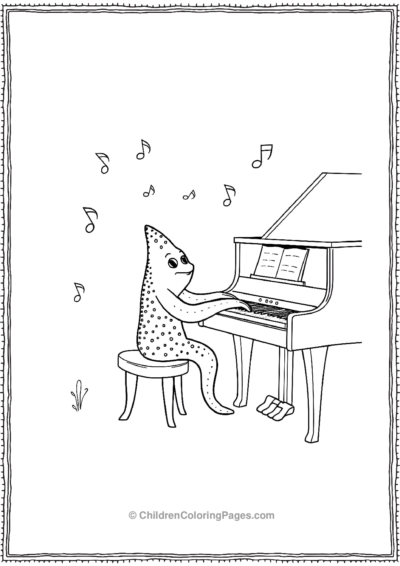 A-Starfish-Playing-A-Piano Free PDF Printable