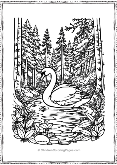 A-Swan-In-A-Forest Free PDF Printable