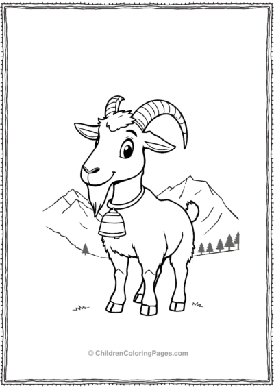 A-Toggenburg-Goat-Wearing-A-Bell Free PDF Printable