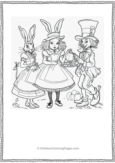 Alice-s-Mad-Halloween-Party Free PDF Printable