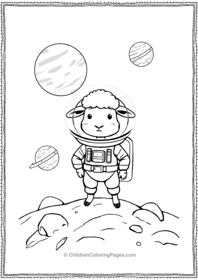 An-Animated-Sheep-In-A-Space-Suit Free PDF Printable