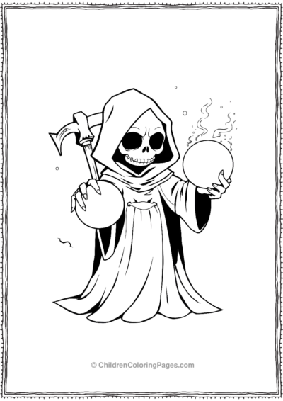 An-Anime-Grim-Reaper-With-A-Large-Glowing-Crystal- Free PDF Printable