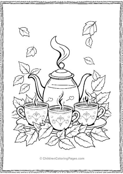 An Autumn Tea Party Free PDF Printable