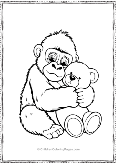 Baby-Hugging-Teddy-Bear Free PDF Printable