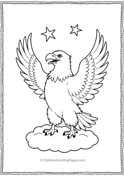 Bald-Eagle-Juggling-Stars Free PDF Printable