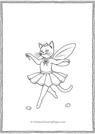 Ballerina-Cat-Performing-The-Dance-Of-The-Sugar-Plum-Fairy Free PDF Printable