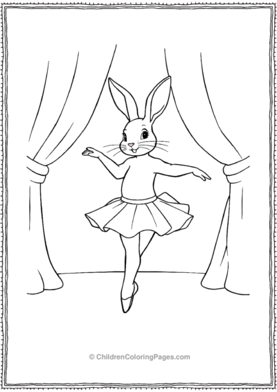 Ballet-Dancing-Rabbit Free PDF Printable