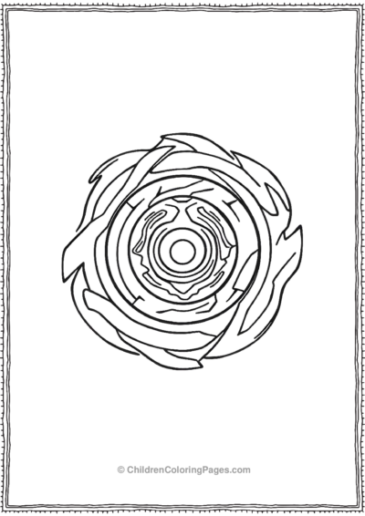 Basic-Beyblade-Outline Free PDF Printable