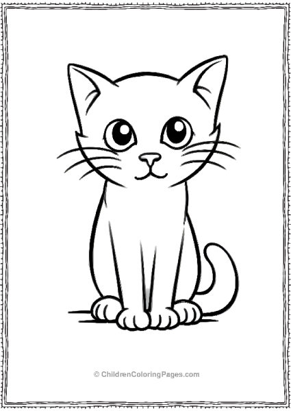 Cartoon Cat Scaled Free PDF Printable