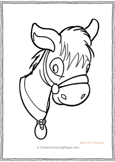 Cartoon-Style-Donkey-scaled Free PDF Printable