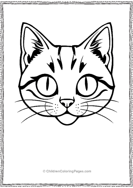 Cat Face Scaled Free PDF Printable