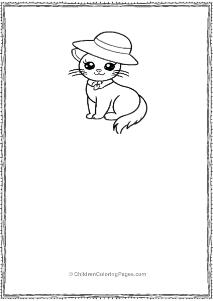 Cat In A Summer Hat Scaled Free PDF Printable