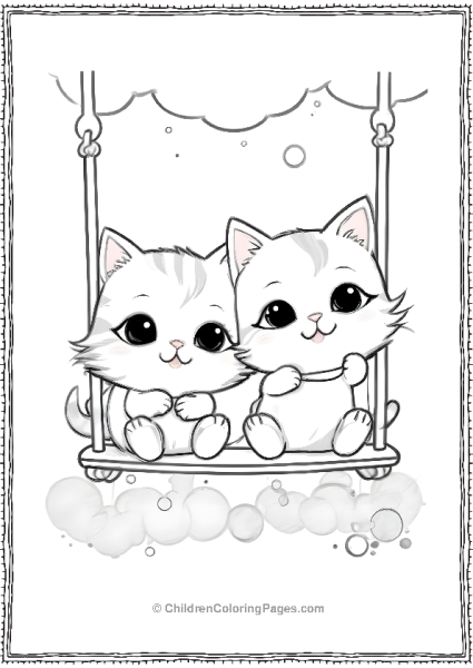 Cats On A Swing Scaled Free PDF Printable