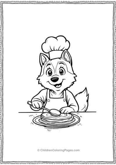 Chef-Husky-Wearing-A-Chef-Hat-Cooking Free PDF Printable